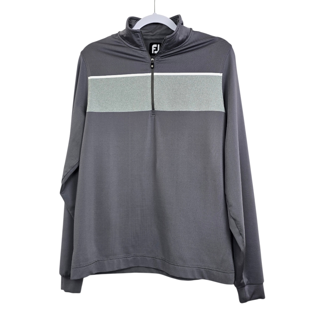 FootJoy Men’s Gray Quarter-Zip Pullover Sweater Sz Small Casual Activewear Golf